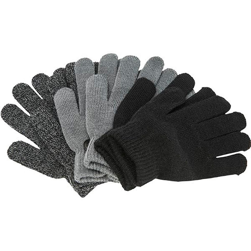 ZIGZAG! Neckar Knitted 3-Pack Gloves Gloves 1001 Black