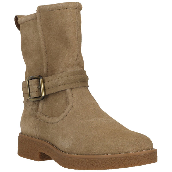 CLARKS PREMIUM Nella Mid D Boots 5232 Dark Sand Suede