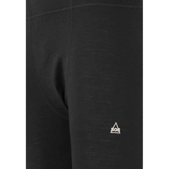 SOS Nuuk M wool baselayer pant Baselayer 1001 Black