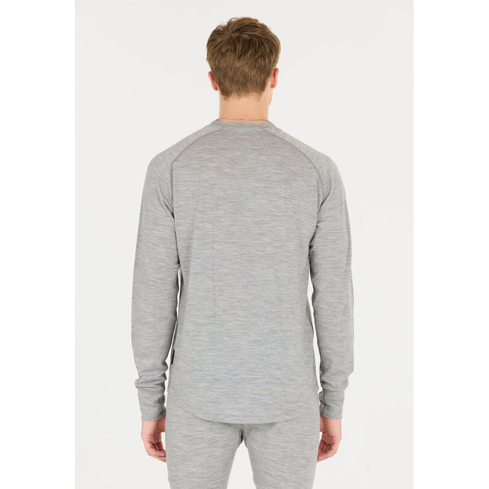 SOS Nuuk M wool baselayer top Baselayer 1005 Light Grey Melange