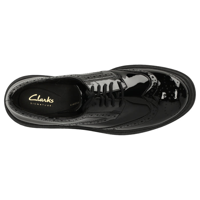 CLARKS PREMIUM Orinoco3 Derby D Shoes 1218 Black Pat