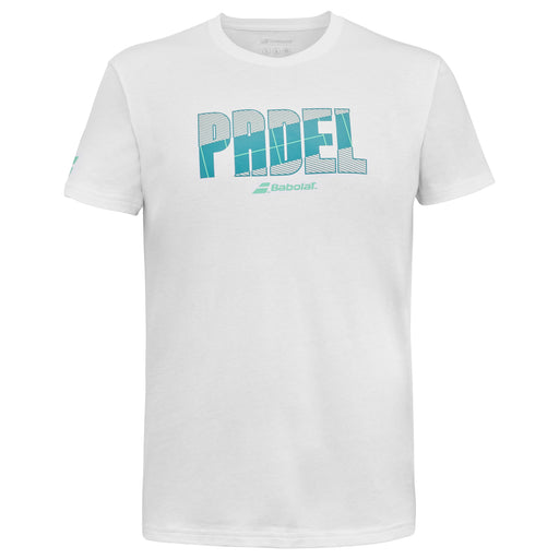 BABOLAT PADEL COTTON TEE MEN T-shirt 1000 White/White