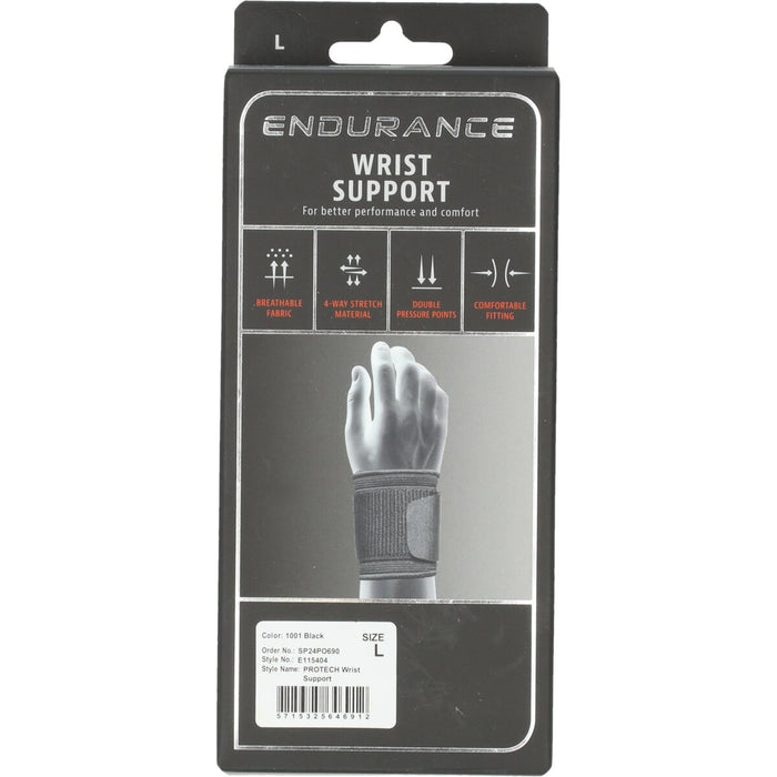 ENDURANCE PROTECH Wrist Support Protection 1001 Black