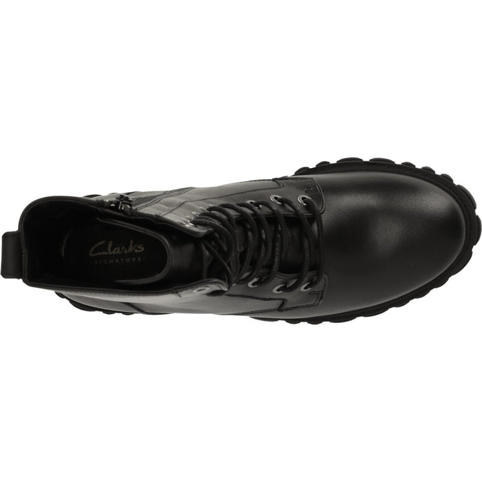 CLARKS PREMIUM Page Lace D Shoes 1216 Black Leather