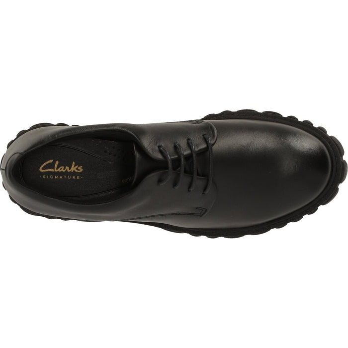 CLARKS PREMIUM Page Walk D Shoes 1216 Black Leather