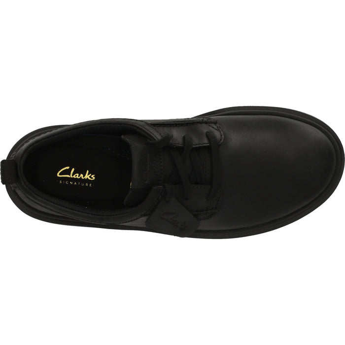 CLARKS PREMIUM Polden Lace G Shoes 1216 Black Leather
