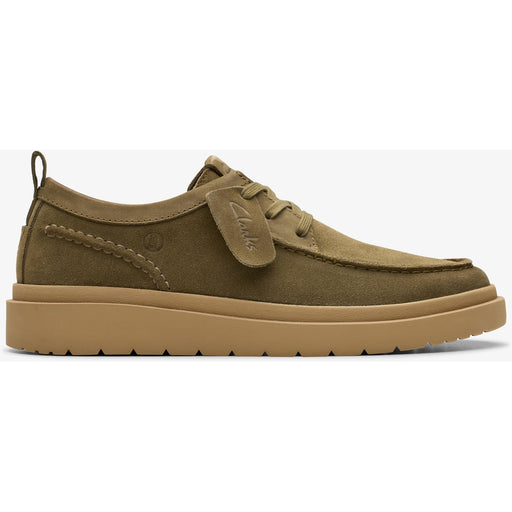 CLARKS PREMIUM Polden Moc G Shoes 3227 Olive Suede