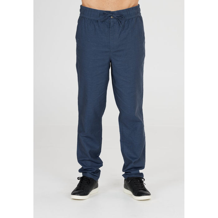 CRUZ Reagan M Pants - Linen Pants 2135 Dark Denim