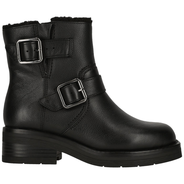 CLARKS PREMIUM Rebelle Buckle D Shoes 1271 Black WLined Lea