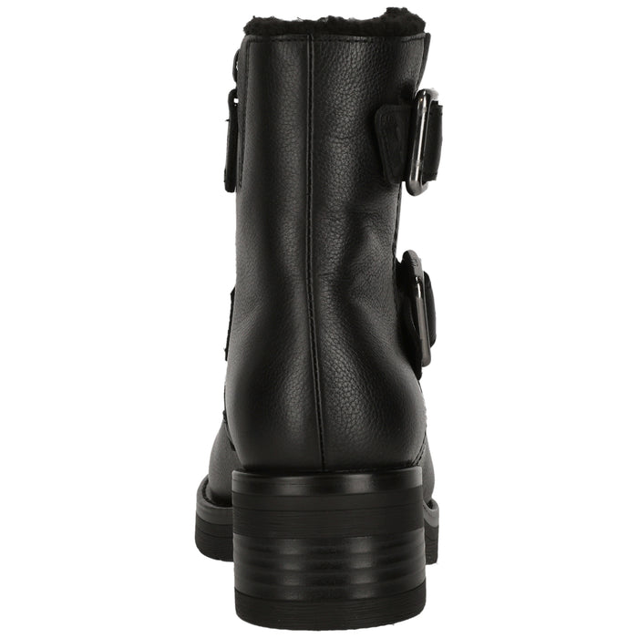 CLARKS PREMIUM Rebelle Buckle D Shoes 1271 Black WLined Lea