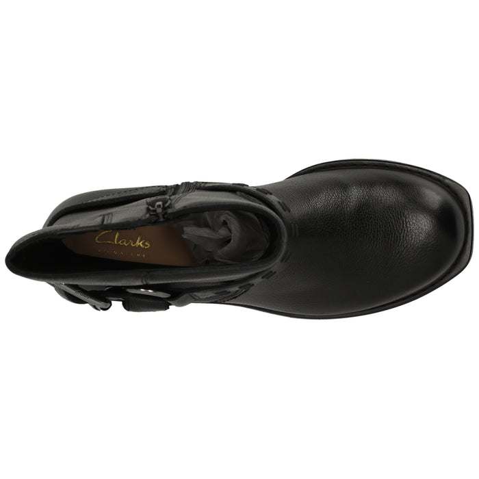 CLARKS PREMIUM Rebelle Up D Shoes 1216 Black Leather