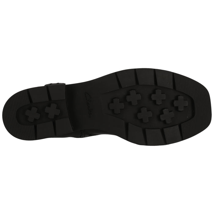 CLARKS PREMIUM Rebelle Up D Shoes 1216 Black Leather