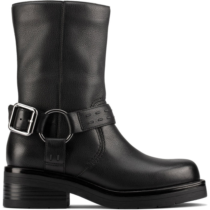 CLARKS PREMIUM Rebelle Up D Shoes 1216 Black Leather