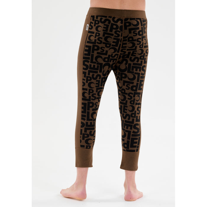 SLOPE Rei M Printed Baselayer 3/4 Pants Baselayer 1101 Slate Black