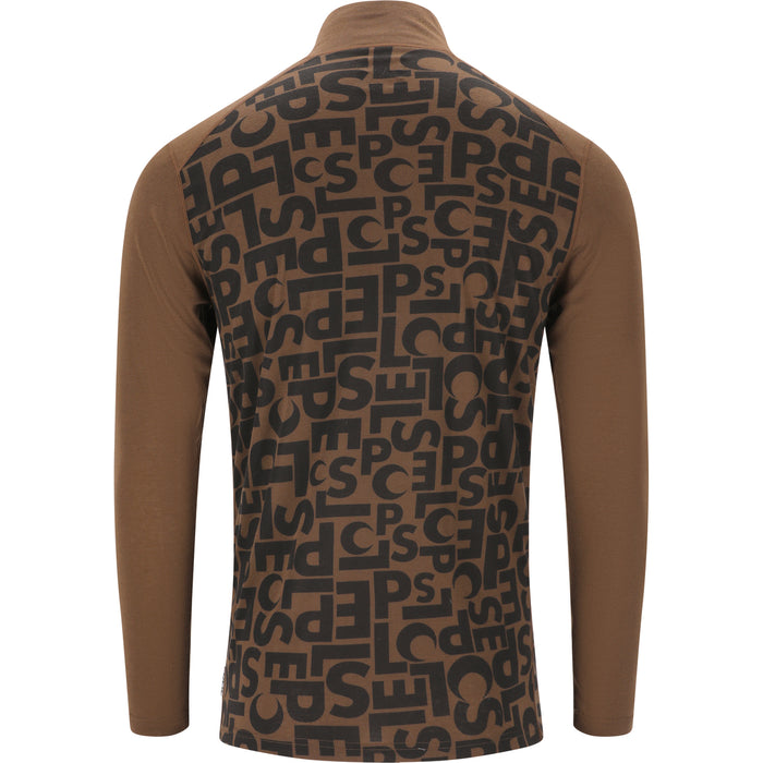 SLOPE Rei M Printed Half Zip Top Baselayer 1101 Slate Black