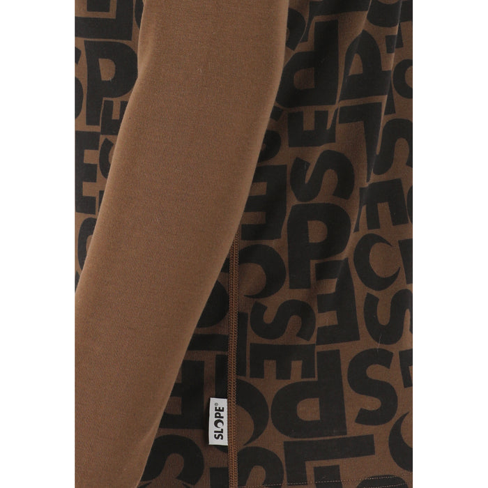 SLOPE Rei M Printed Half Zip Top Baselayer 1101 Slate Black