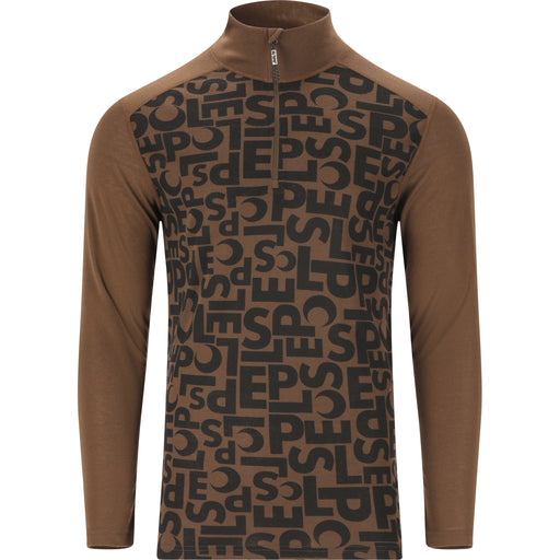 SLOPE Rei M Printed Half Zip Top Baselayer 1101 Slate Black