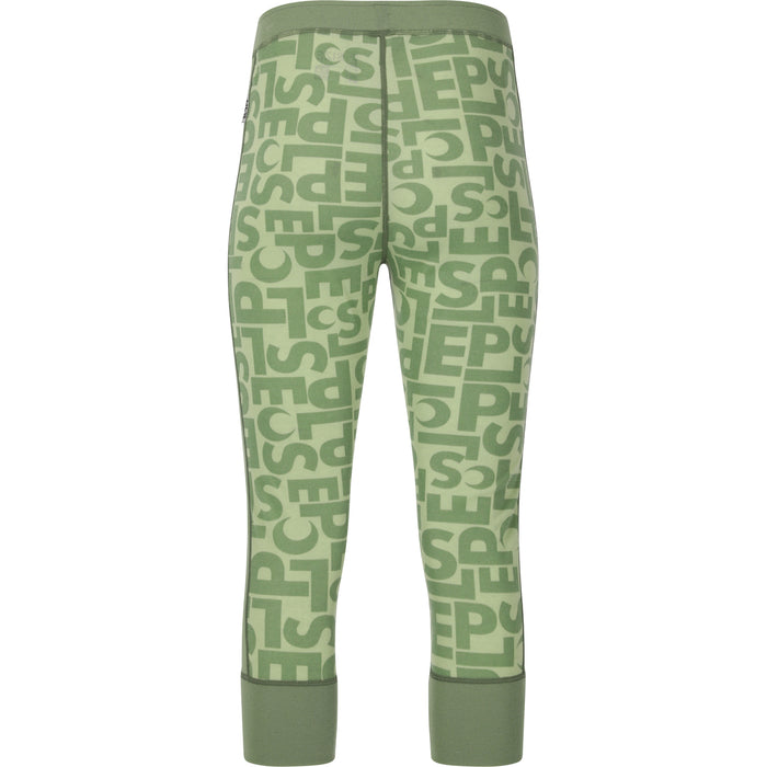 SLOPE Rei W Printed Baselayer 3/4 Pants Baselayer 3144 Smoke Green