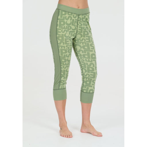 SLOPE Rei W Printed Baselayer 3/4 Pants Baselayer 3144 Smoke Green