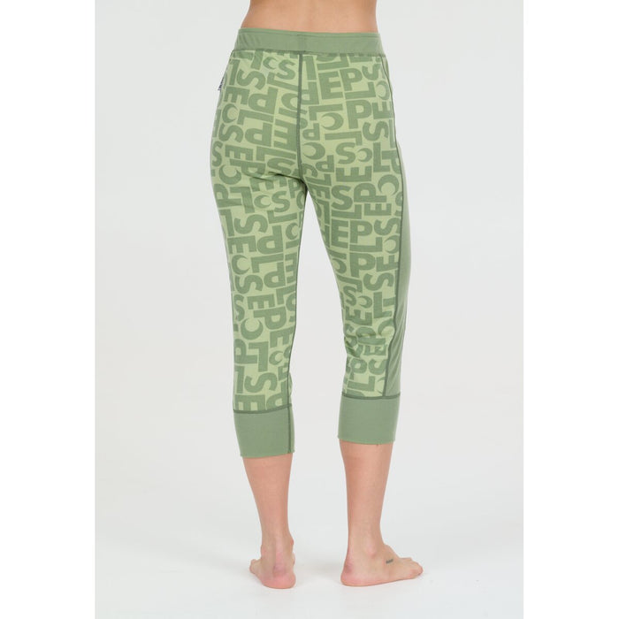 SLOPE Rei W Printed Baselayer 3/4 Pants Baselayer 3144 Smoke Green