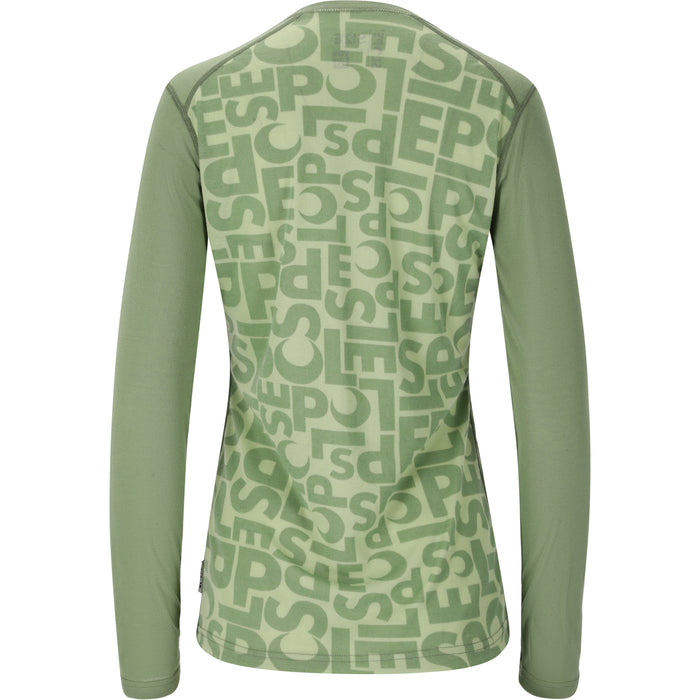 SLOPE Rei W Printed Baselayer Top Baselayer 3144 Smoke Green
