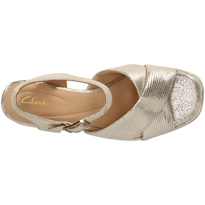 CLARKS PREMIUM Ritzy75 Rae D Sandal 5332 Champagne Int