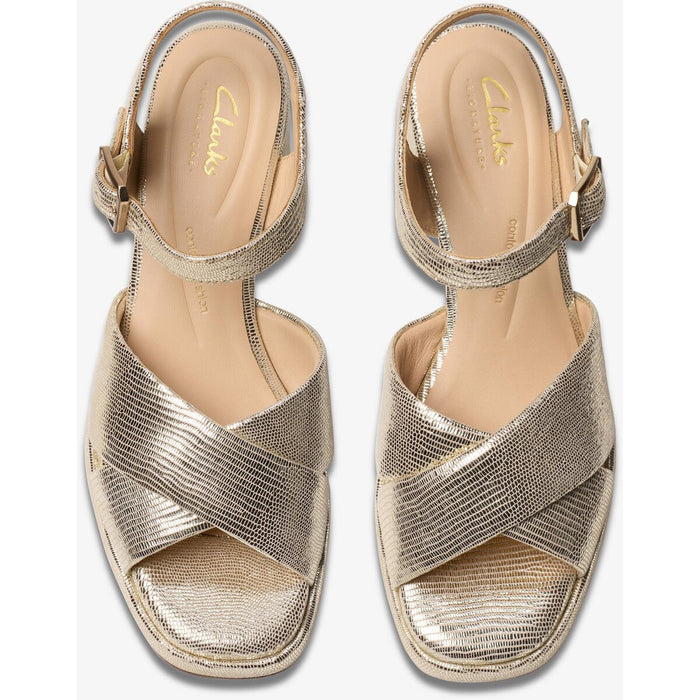 CLARKS PREMIUM Ritzy75 Rae D Sandal 5332 Champagne Int