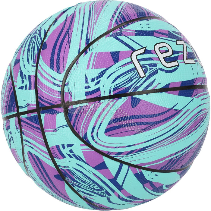 REZO Rubber Basketball Ball 2079 Alaskan Blue