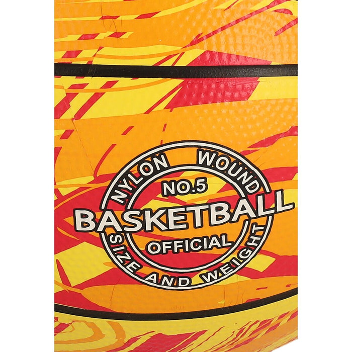 REZO Rubber Basketball Ball 5003 Vibrant Orange