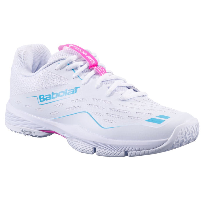 BABOLAT SENSA RISE WOMEN Shoes 1045 White/Rhodamine red