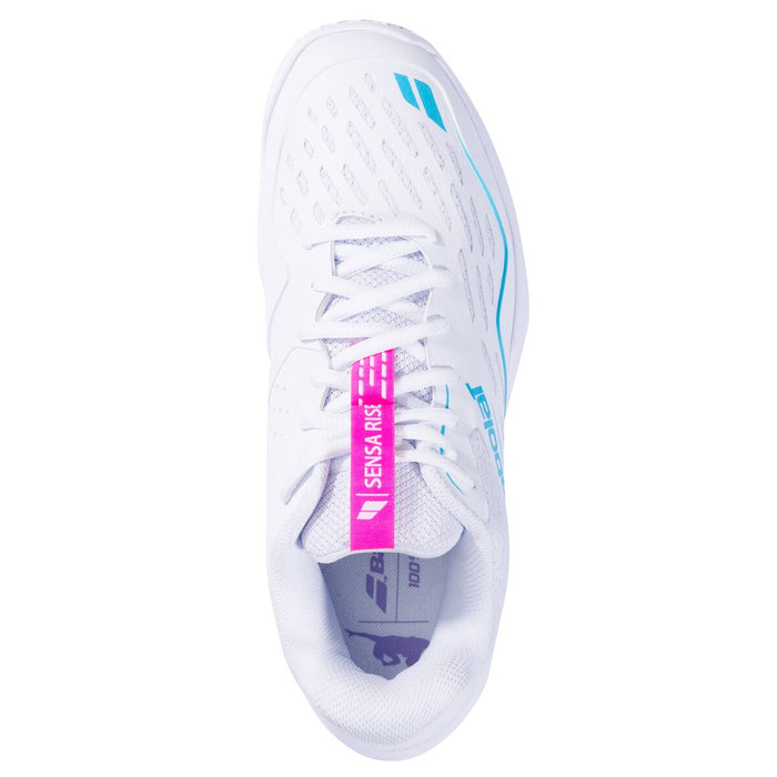 BABOLAT SENSA RISE WOMEN Shoes 1045 White/Rhodamine red