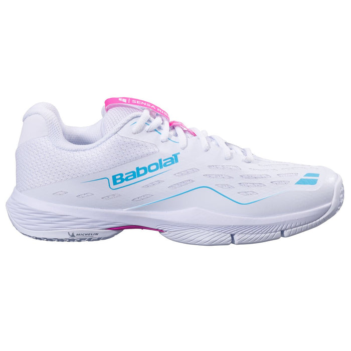 BABOLAT SENSA RISE WOMEN Shoes 1045 White/Rhodamine red