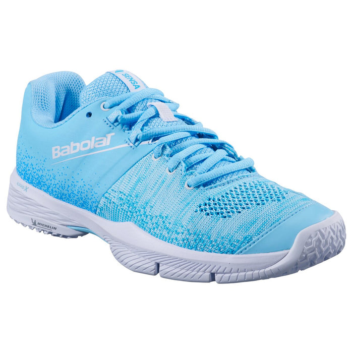 BABOLAT SENSA WOMEN Shoes 4121ST Sky Blue/Tigerlily