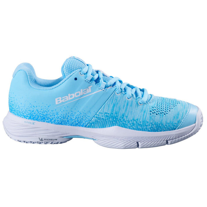 BABOLAT SENSA WOMEN Shoes 4121ST Sky Blue/Tigerlily