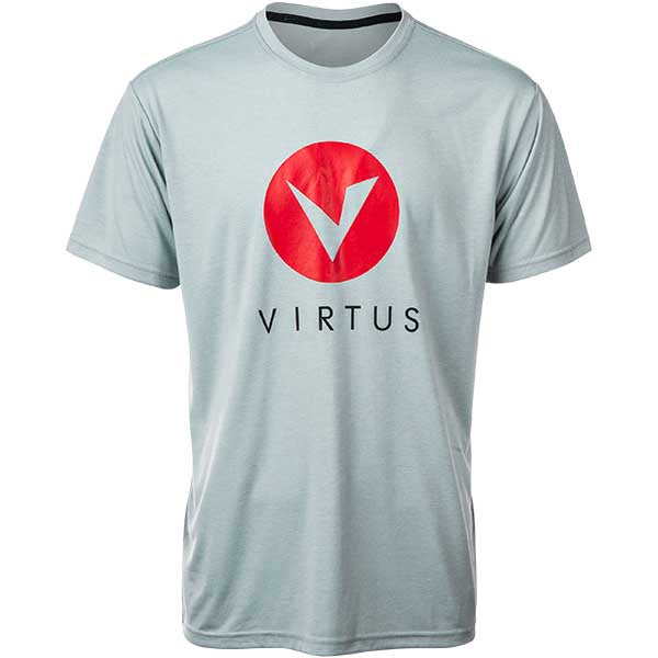 VIRTUS Sagay M Melange Logo Tee T-shirt 1005 Light Grey Melange