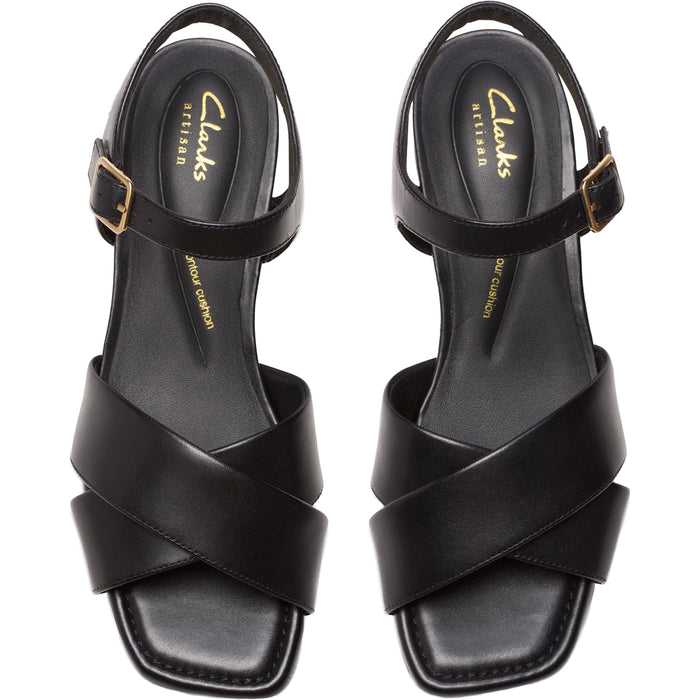 CLARKS PREMIUM Serina35 Cross D Sandal 1001 Black
