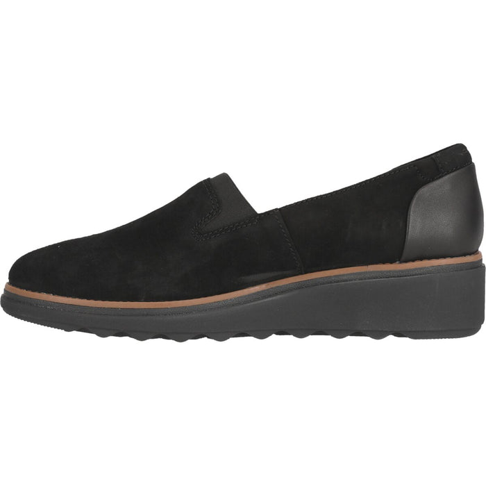 CLARKS PREMIUM Sharon Dolly D Shoes 1219 Black Sde