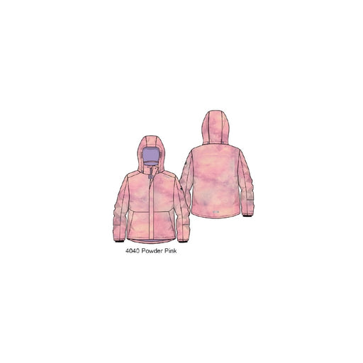 ZIGZAG Skitter Printed Ski Jacket Jacket 4040 Powder Pink