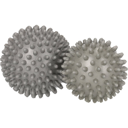 ENDURANCE Soft massage ball 2 pcs Fitness equipment 8889 silver