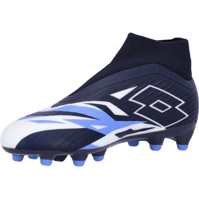 LOTTO Solista 300 FG Gravity Soccer Boot 9Z4 Navy Blue / All White / Cornflower