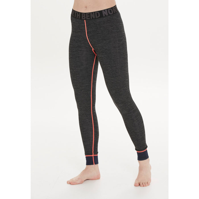 NORTH BEND Stack W merino baselayer pant Baselayer 1011 Dark Grey Melange