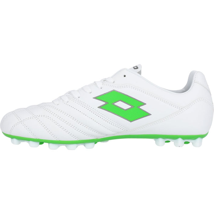 LOTTO Stadio 300 III AGM Soccer Boot 1NJ All White/Spring Green