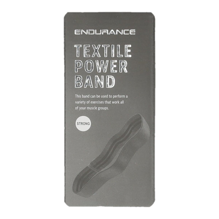 ENDURANCE Textile Power Band Fitness equipment 1012 Charcoal Gray