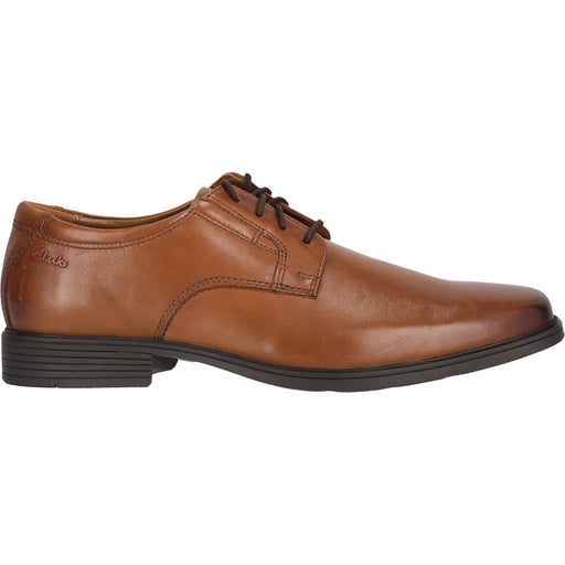 CLARKS ESSENTIALS Tilden Plain G Shoes 5234 Dark Tan Lea