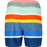 CRUZ Toby Jr. Mid Thigh Boardshorts Boardshorts Print 3624 Rainbow Stripe