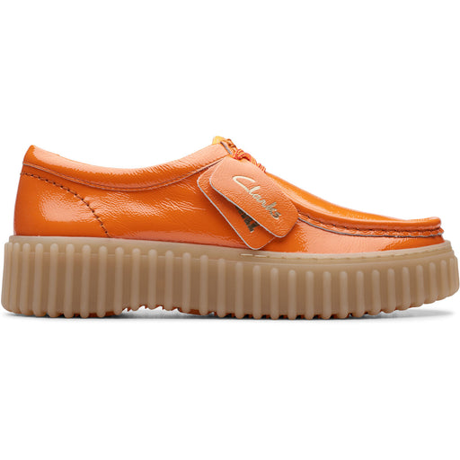 CLARKS PREMIUM Torhill Bee D Shoes 5260 Orange Patent