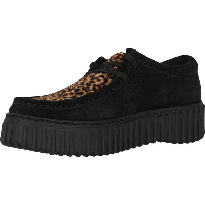 CLARKS PREMIUM Torhill Bee D Shoes 5318 Leopard Print