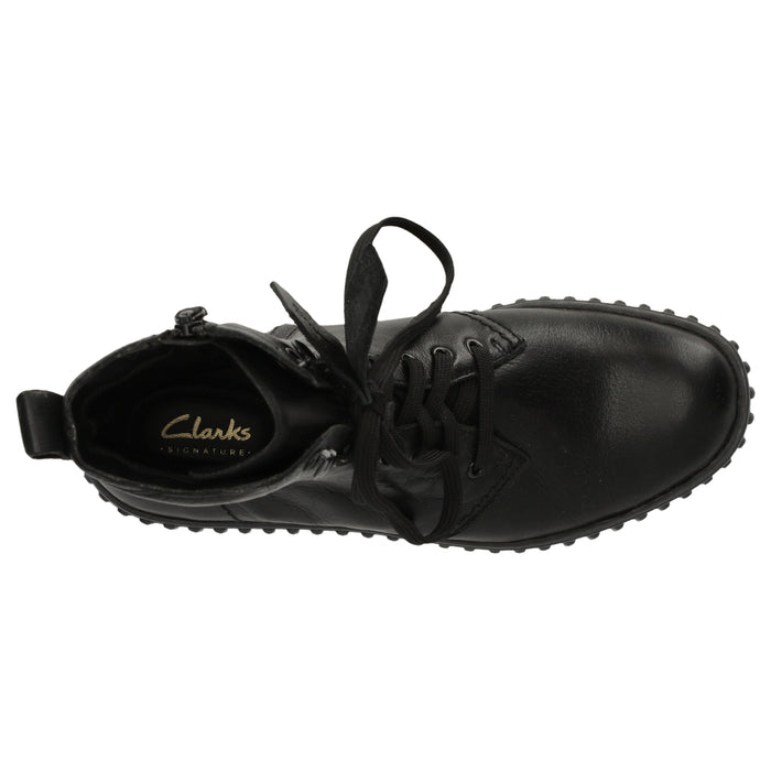 CLARKS PREMIUM Torhill Style D Boots 1216 Black Leather