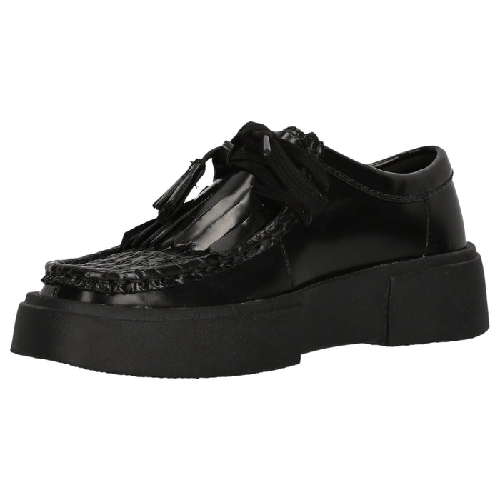 CLARKS PREMIUM Torview D Shoes 1216 Black Leather