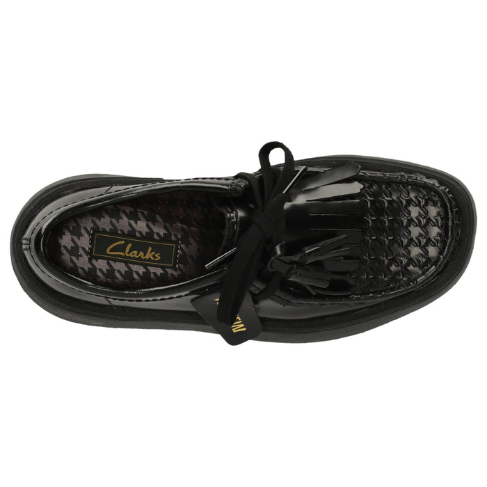 CLARKS PREMIUM Torview D Shoes 1216 Black Leather